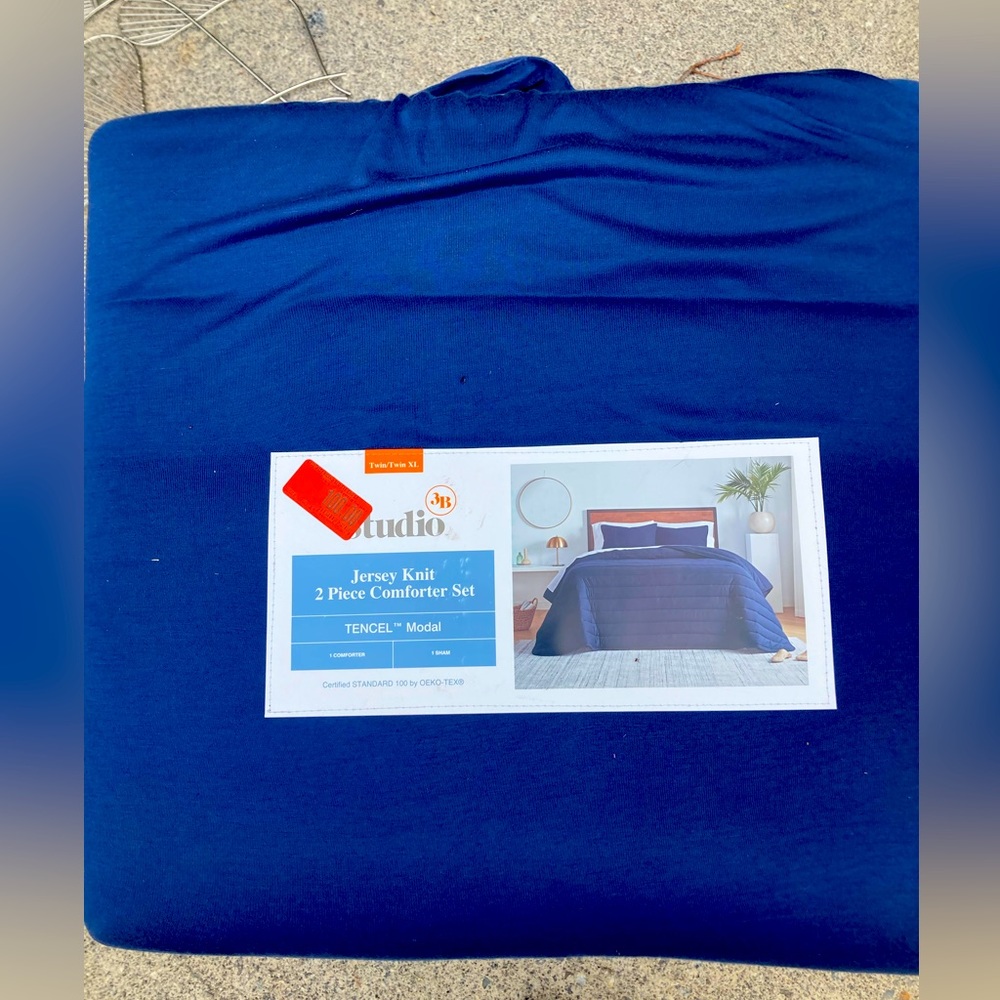 2 Piece Comforter Set BLUE TWIN XL